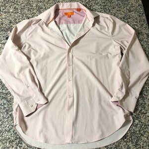 Talitha Pink button down shirt size large 16-16.5
